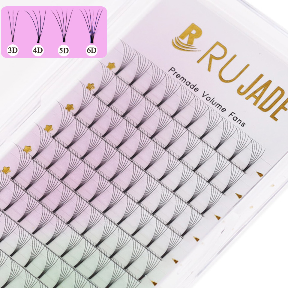 Eyelash Extension Korea Natural - Rujade 0.07/0.10 мм, короткий/длинный стержень, корейские