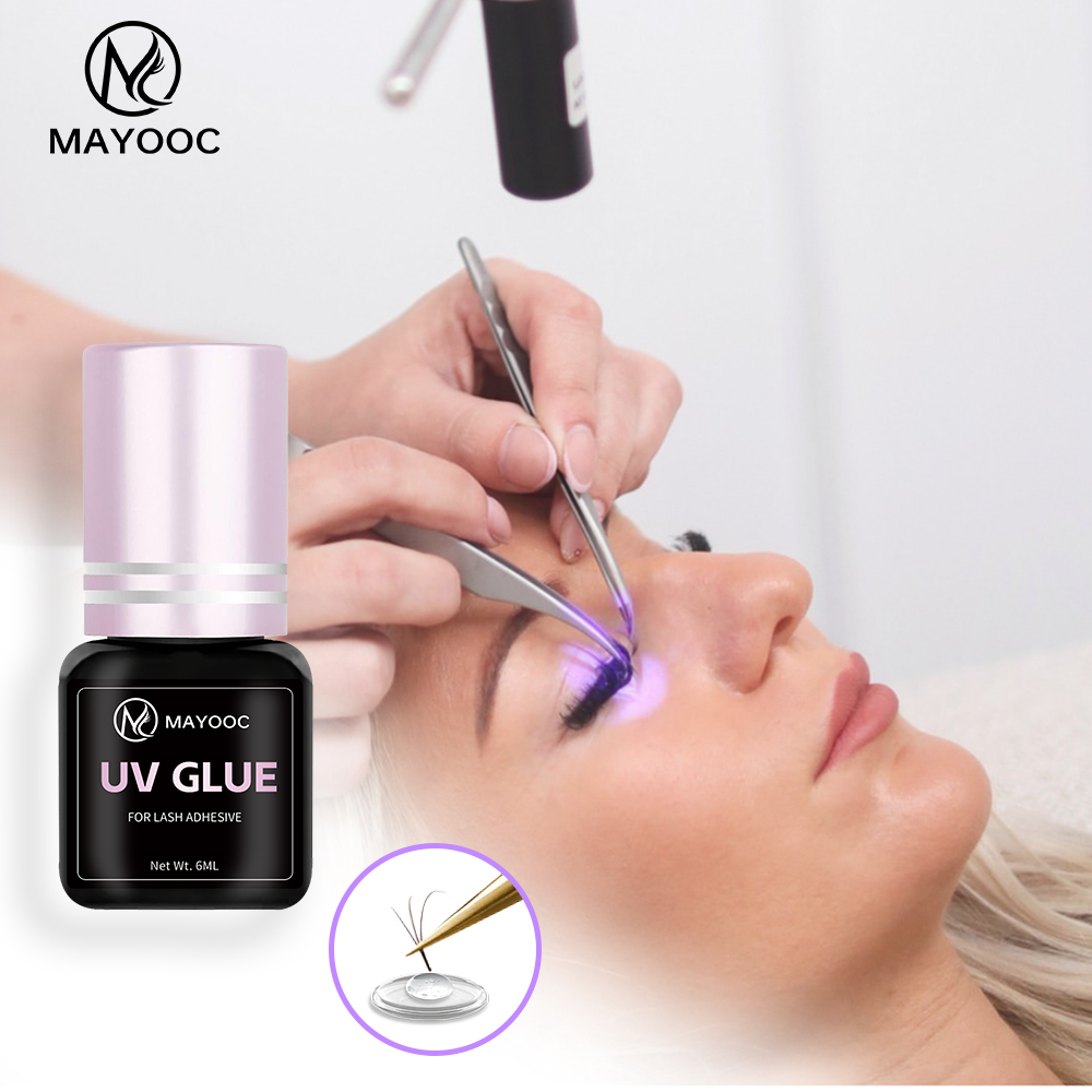 Eyelash Extension Logo - MAYOOC быстросохнущий 0,1S УФ-клей для наращивания