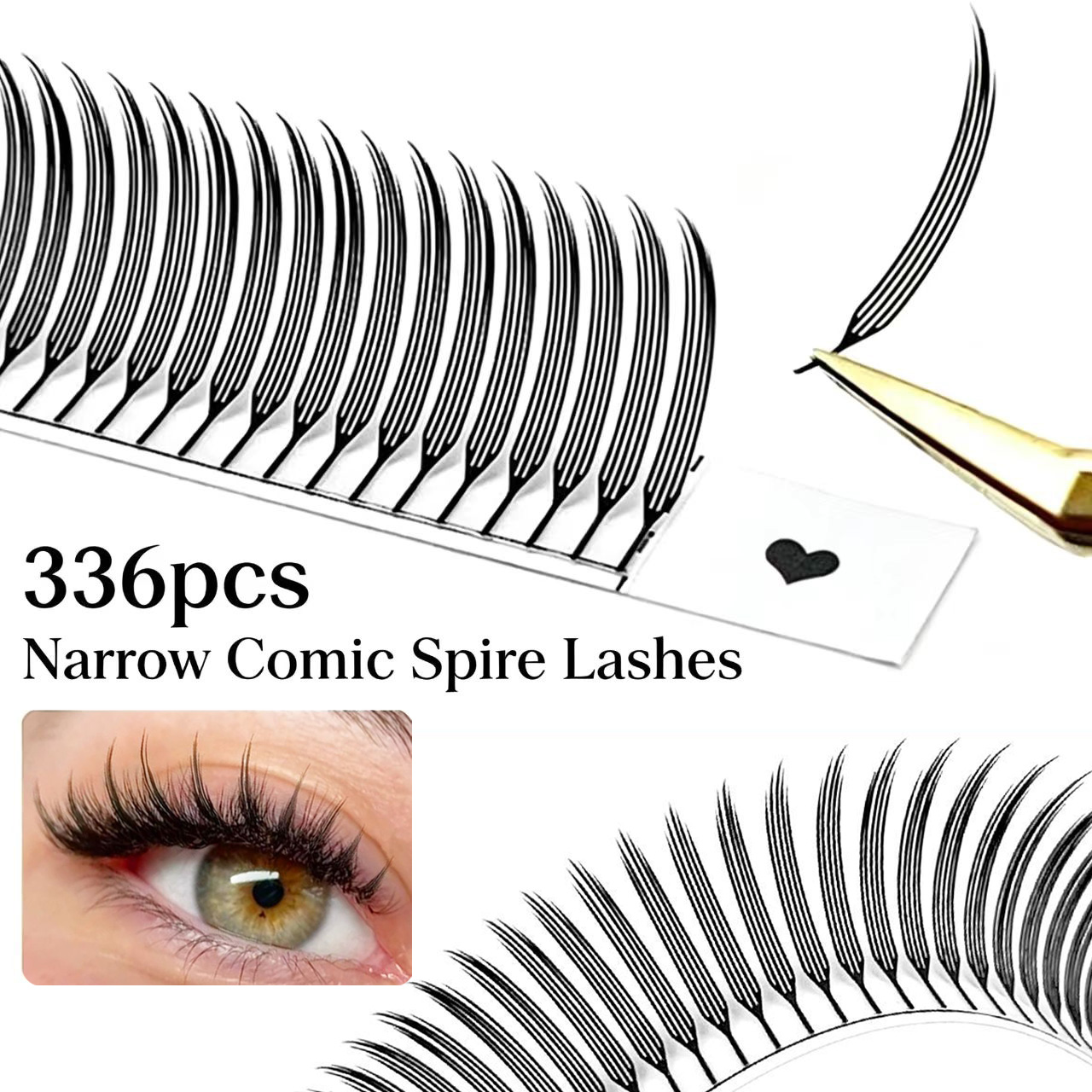 Funny Eyelash Extension - Новые накладные ресницы MIOFIA Comic Spire