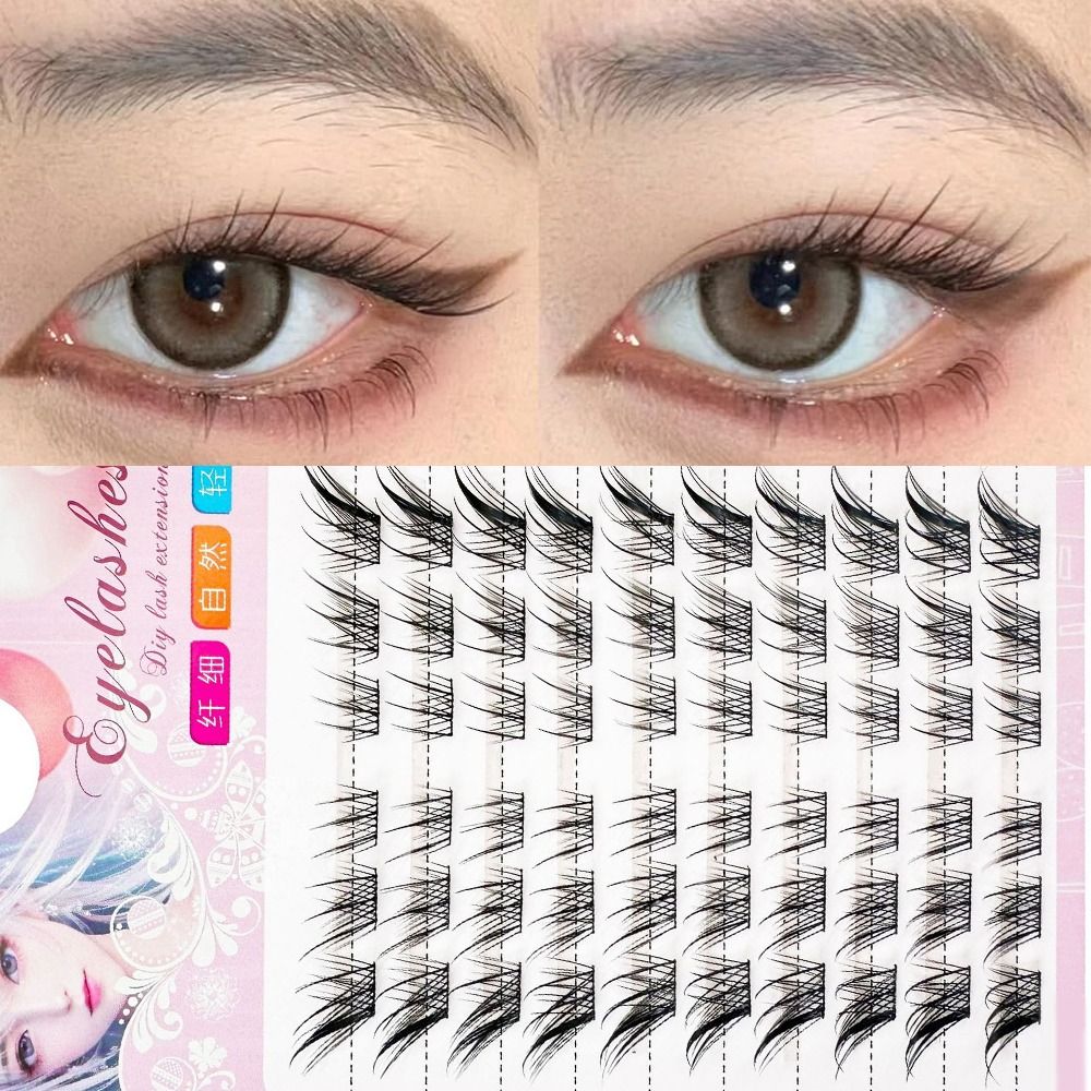Eyelash Extension Anime - 3D кошачий глаз кластеры ресниц натуральные