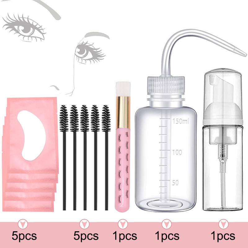 Eyelash Extension Wash Kit - 13 шт., набор для чистки наращивания