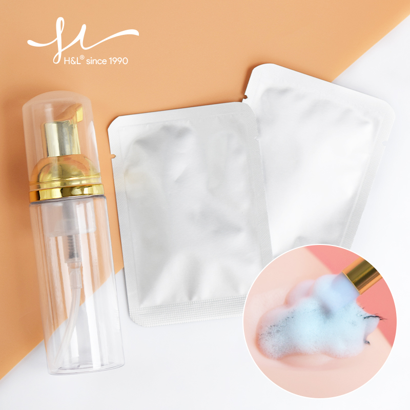 Очищающая пенка для ресниц H & – обзор и цена Eyelash Extension Wash Kit