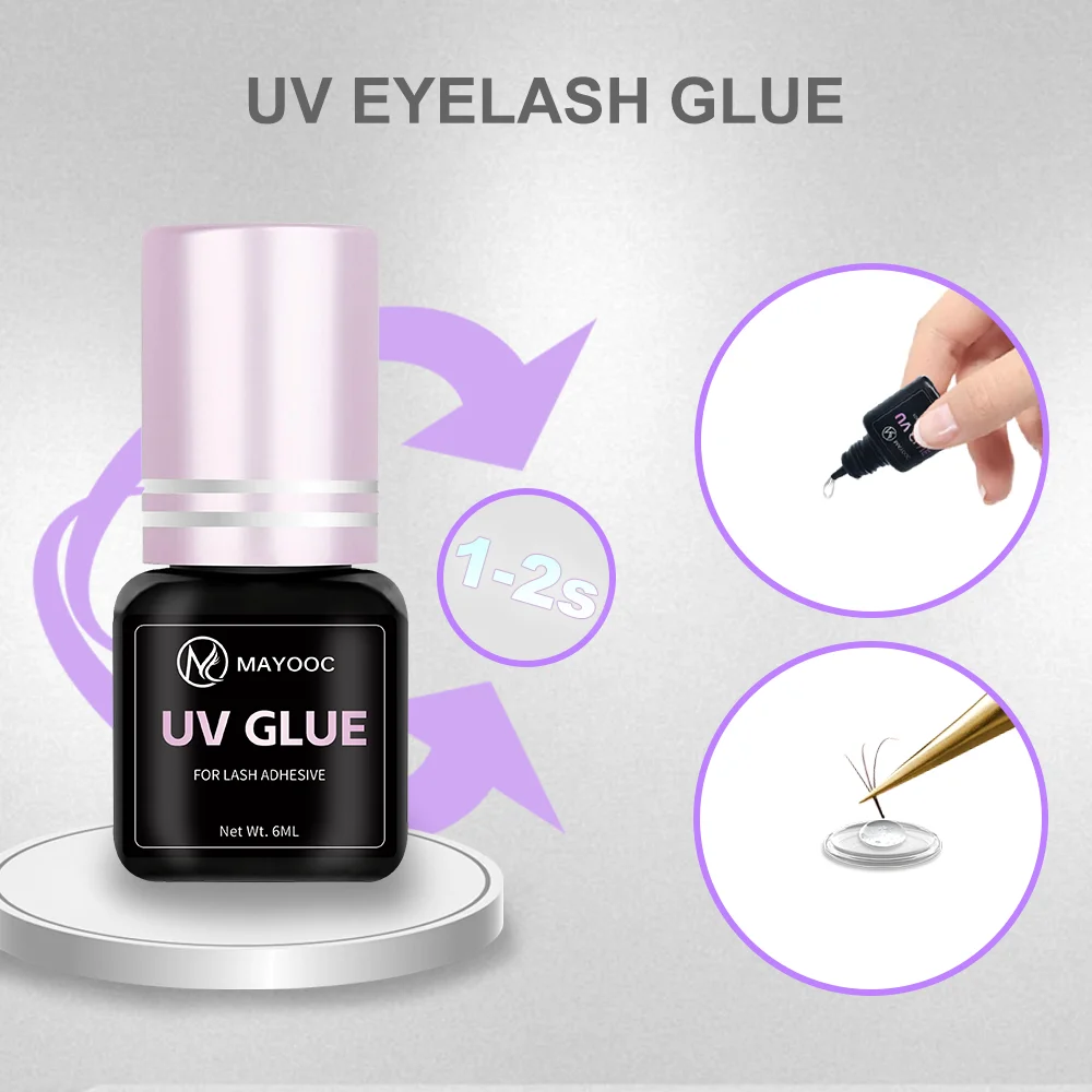MAYOOC быстросохнущий 0,1S УФ- – обзор и цена Eyelash Extension Logo