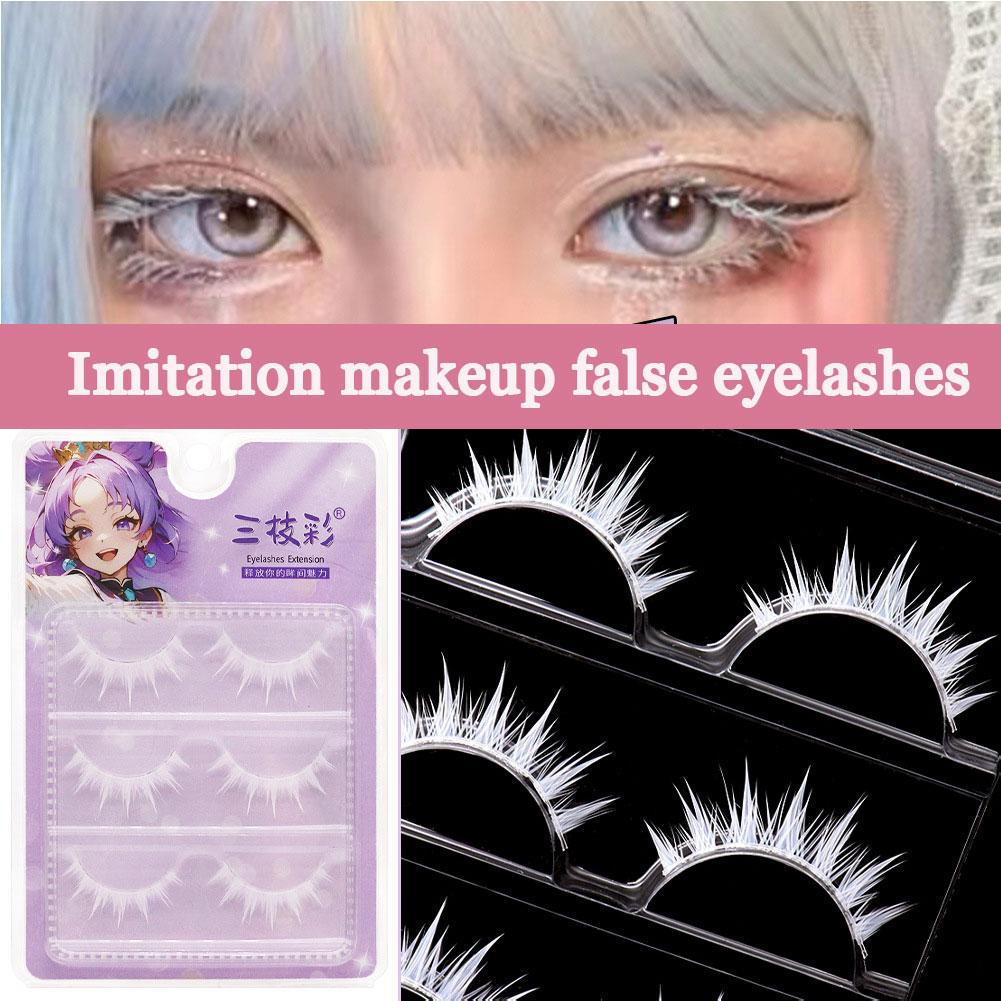 Белые накладные ресницы для ко – обзор и цена Eyelash Extension Anime