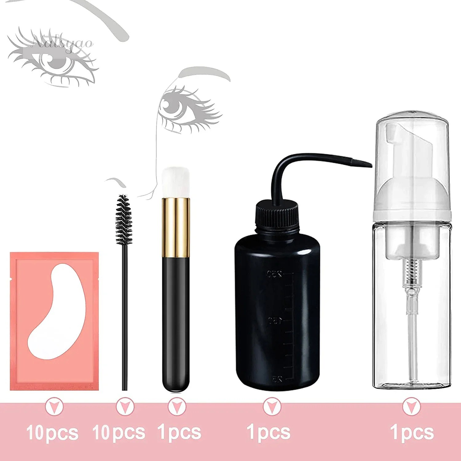 Набор для чистки наращенных ре – обзор и цена Eyelash Extension Wash Kit