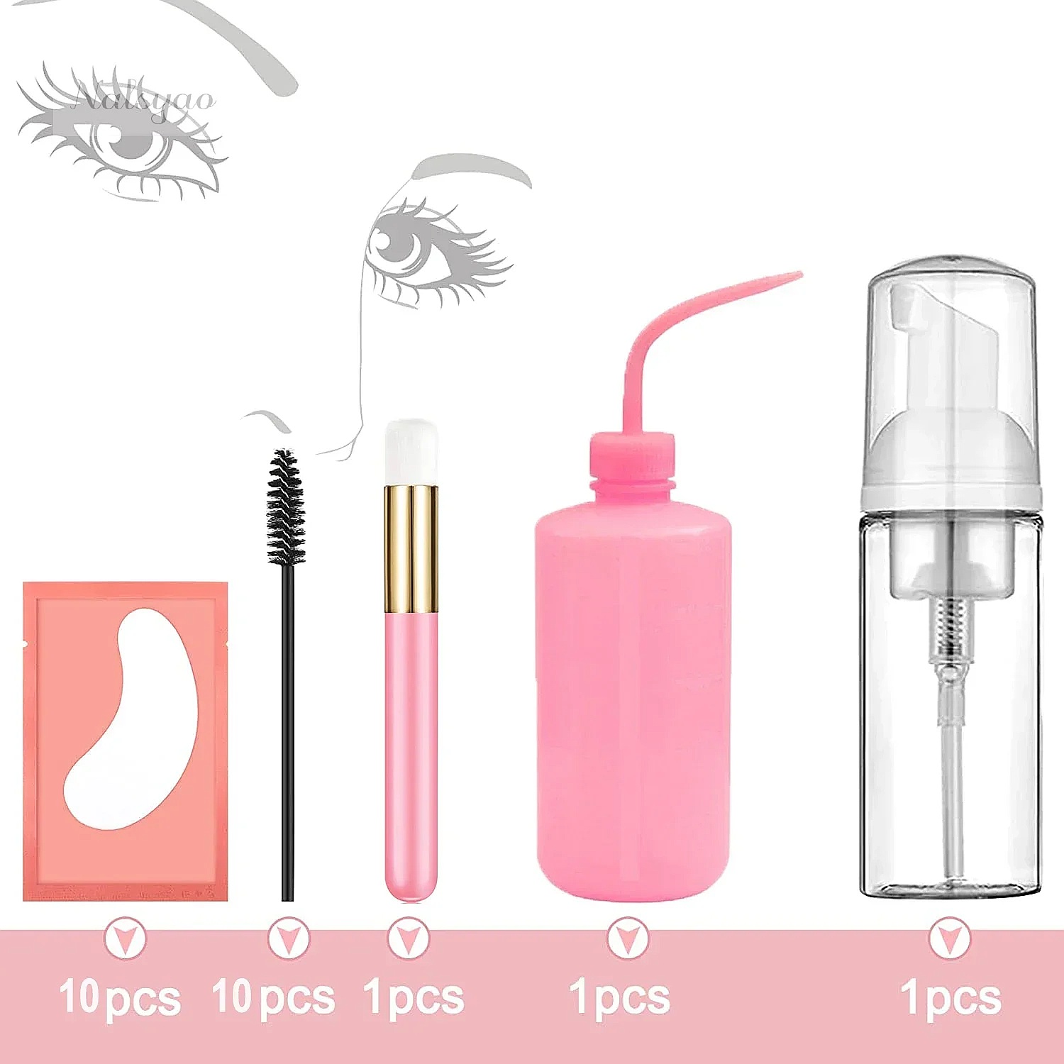 Набор для чистки наращенных ре – обзор и цена Eyelash Extension Wash Kit