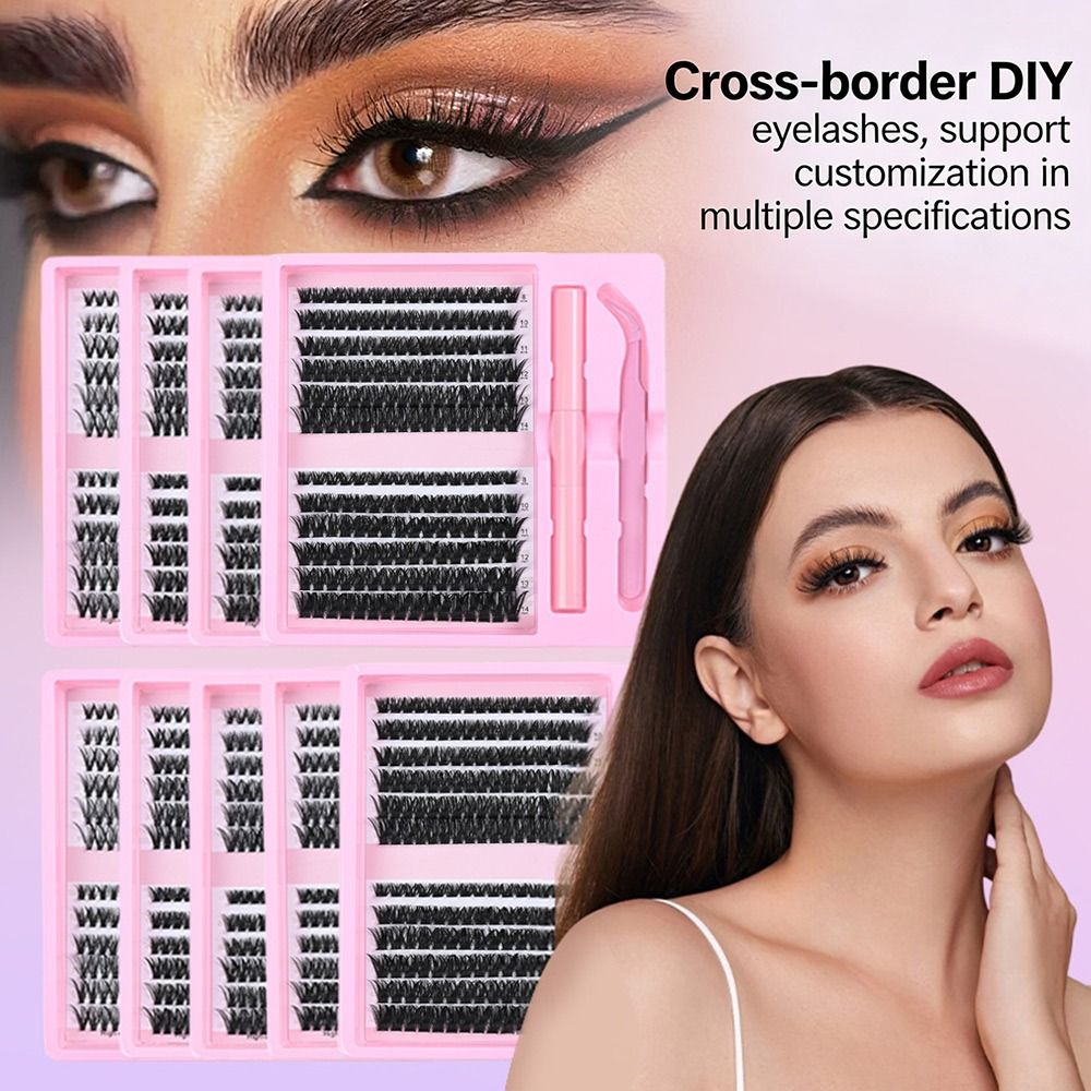 12 рядов накладных ресниц с ес – обзор и цена Eyelash Extension Wispy Look