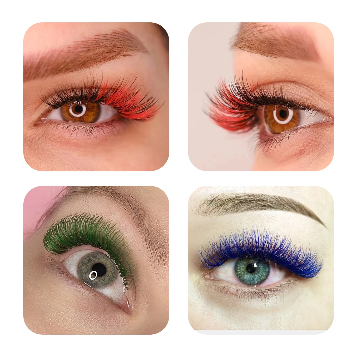 GLAMLASH Цветные ресницы Фиоле – обзор и цена Funny Eyelash Extension
