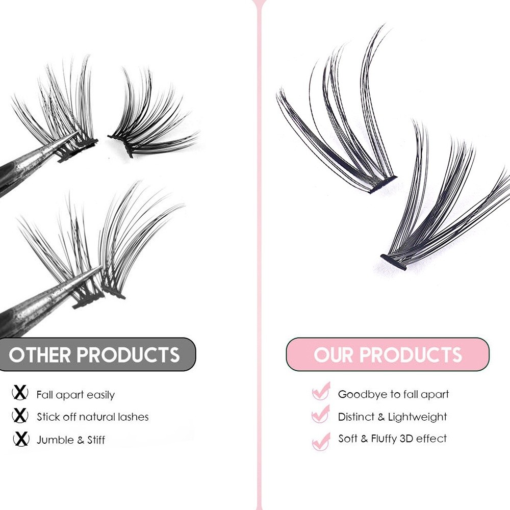 Накладные ресницы 8-16 мм: нат – обзор и цена Eyelash Extension Wispy Look