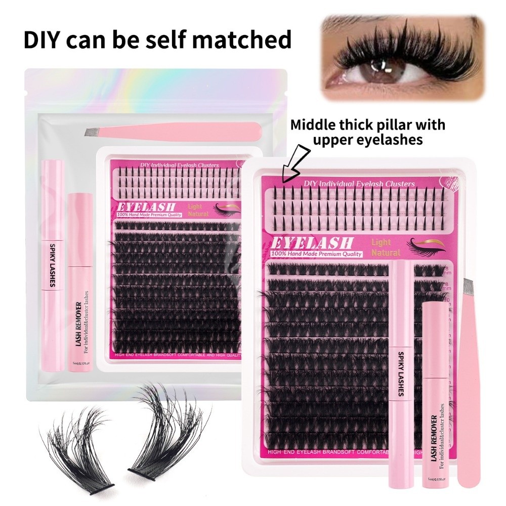 Накладные ресницы 8-18 мм: нат – обзор и цена Eyelash Extension Wispy Look