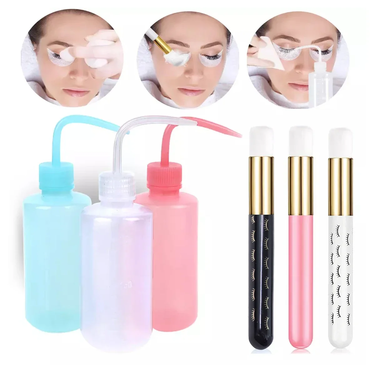Бутылка для чистки наращивания – обзор и цена Eyelash Extension Wash Kit