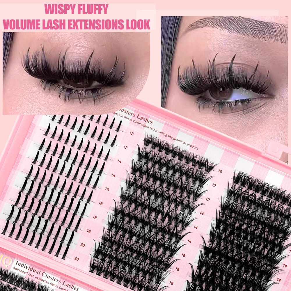Накладные ресницы 9-16 мм, 3D  – обзор и цена Eyelash Extension Wispy Look