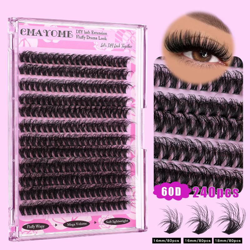 Накладные ресницы Volume D Cur – обзор и цена Eyelash Extension Volume Lashes