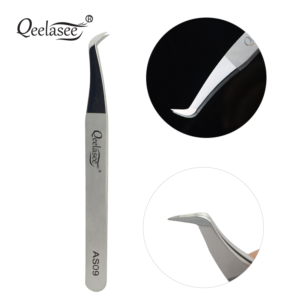 Пинцет Qeelasee AS09 из нержав – обзор и цена Eyelash Extension Logo