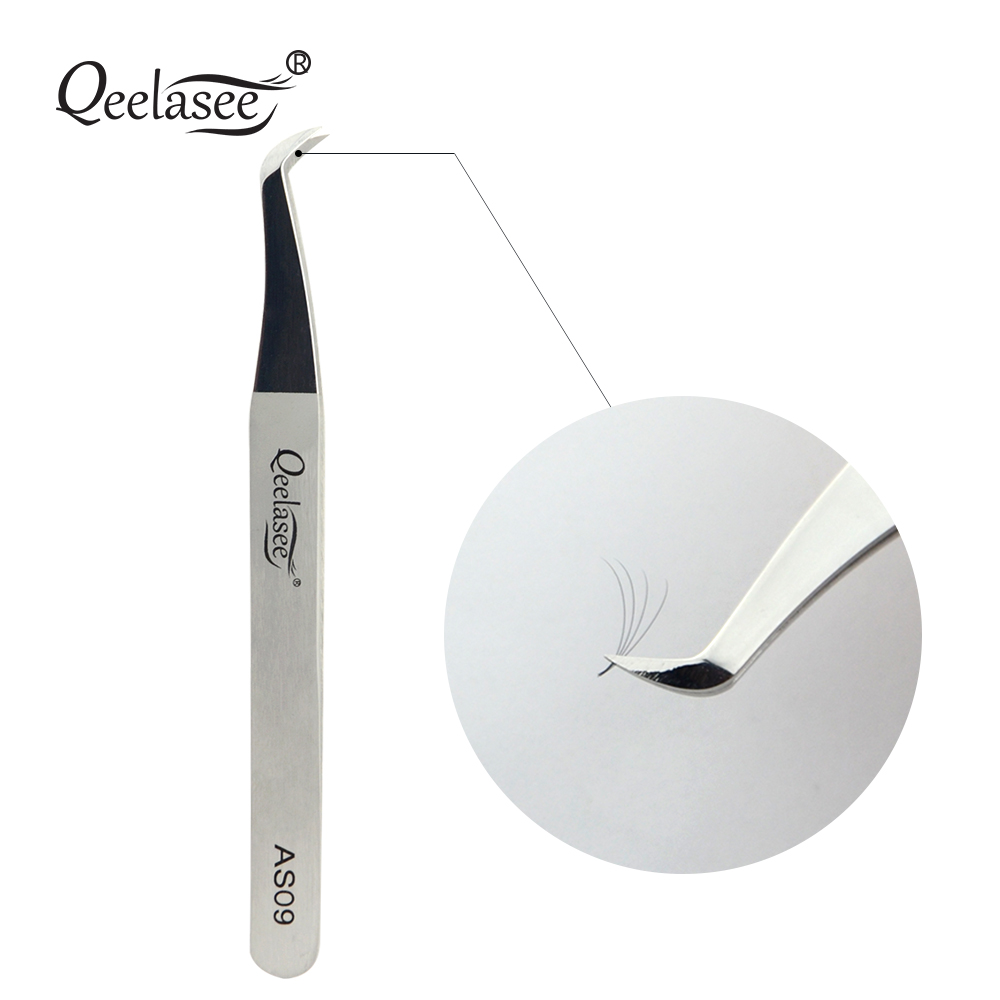 Пинцет Qeelasee AS09 из нержав – обзор и цена Eyelash Extension Logo
