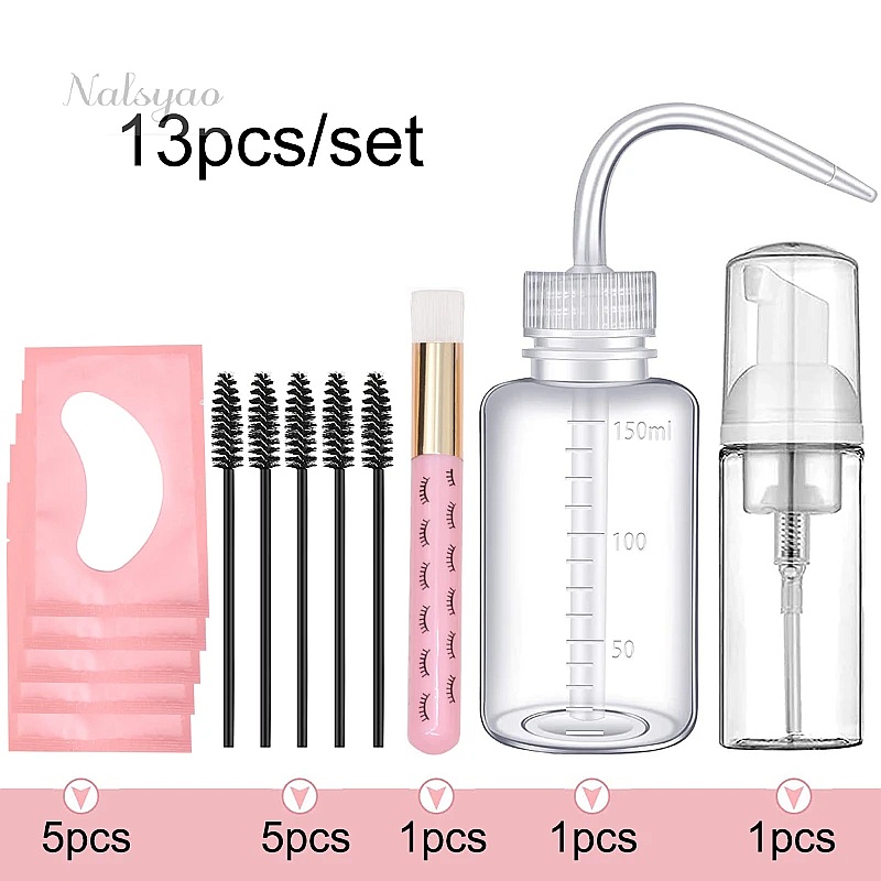 CNK, набор из 13 предметов для – обзор и цена Eyelash Extension Wash Kit